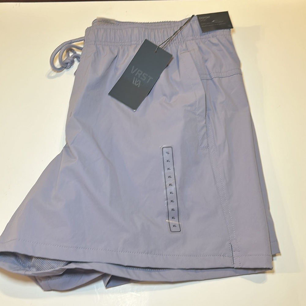 VRST Men's 5'' Run Shorts‎ Mesh Liner - light purple- Size XL
